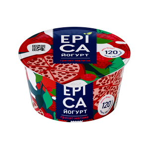 Йогурт EPICA  Гранат и малина 4,8% 130г