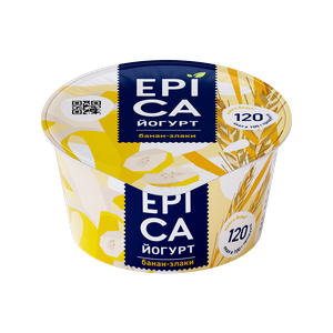 Йогурт EPICA Банан и злаки 4,9%  130г