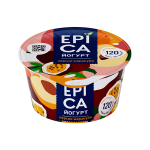 Йогурт EPICA Персик и маракуйя 4,8% 130г