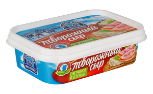 Сыр творожный 30% с ветчиной и зеленью 180г