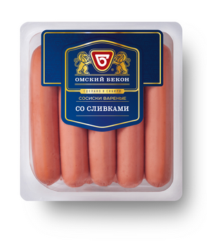 Сосиски Омский бекон со сливками 380г
