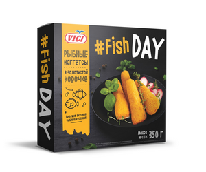 Наггетсы Fish DAY рыбные в золотистой корочке 350гр
