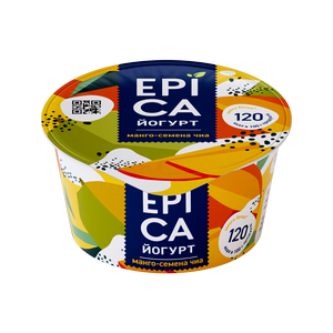 Йогурт EPICA Манго и семена чиа 5% 130г