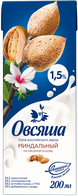 Напиток Миндальный Овсяша 1,5% 200мл