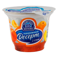 Десерт творожный с персиком и абрикосом 130г