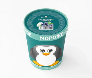 Мороженое 33 пингвина Маскарпоне-черника 330г