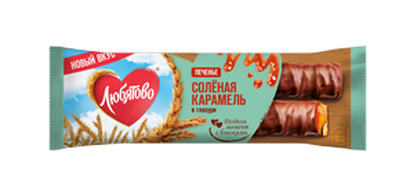 Шок. Батончик Любятово с солёной карамелью в глазури 50г