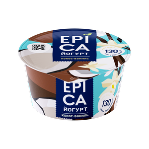 Йогурт EPICA Кокос и ваниль 6,3%  130г