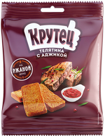 Гренки КРУТЕЦ 80г Телятина с аджикой