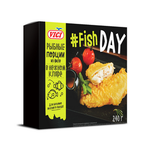 Рыбные порции Fish DAY из филе в нежном кляре 240г