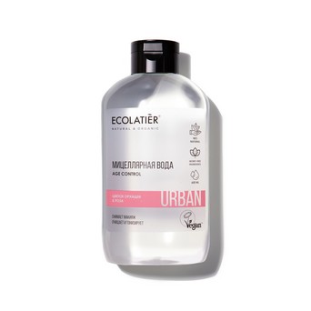 Мицеллярная вода ECOLATIER Цветок орхидеи и роза 600мл
