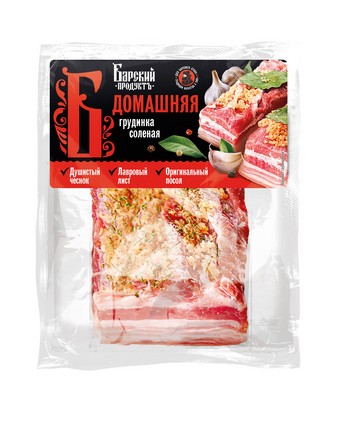 Грудинка Барский продуктъ Домашняя соленая 250г