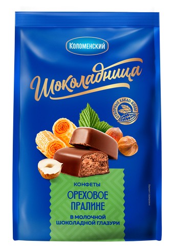 Конфеты Шоколадница пралиновые в глазури 160г