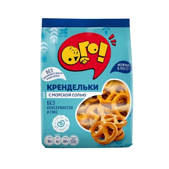 Крендельки ОГО! посольские с морской солью 130г