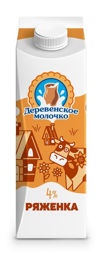 Ряженка Деревенское молочко 4% 500г