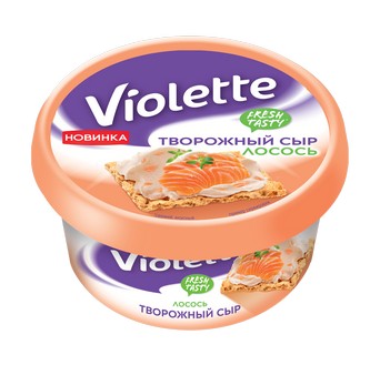 Сыр творожный Виолетта Лосось 70%