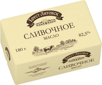 Масло Брест-Литовск сладкосливочное 82,5% линкавер 180 г