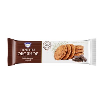 Печенье овсяное с Кусочками Шоколада 250гр