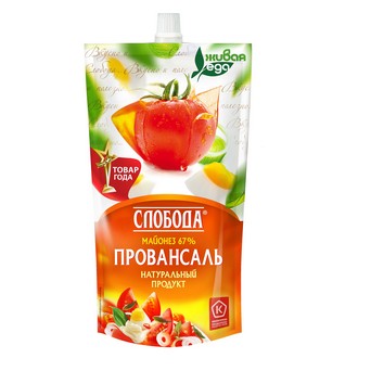 Майонез СЛОБОДА  Провансаль 67% 400мл