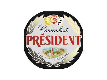 Сыр Президент Камамбер с белой плесенью 45% 125г