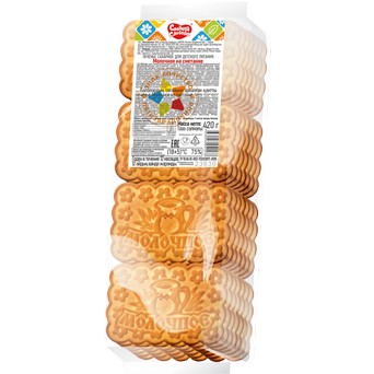 Печенье Молочное на сметанке Сладкая слобода 420г