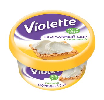 Сыр творожный Виолетта сливочный 70%