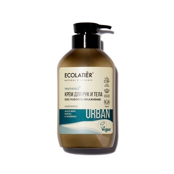 Крем друк и тела ECOLATIER Алоэ вера кокос&пантенол 400мл