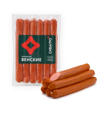 Сосиски СИБАГРО Венские 300г